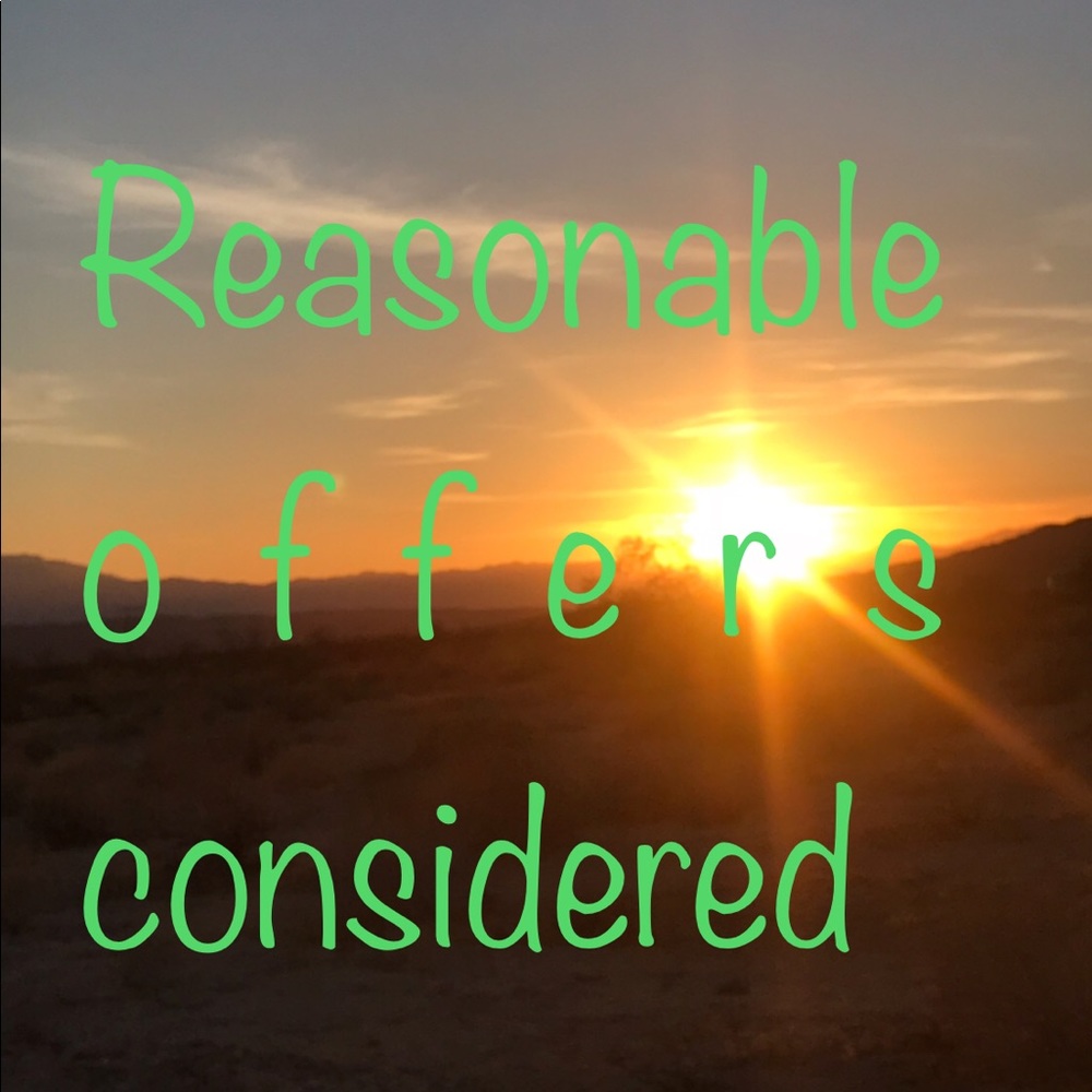All reasonable offers will be considered